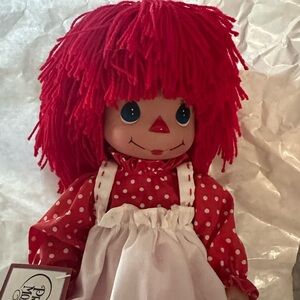 Precious Moments raggedy Ann with Polka Dot Dress